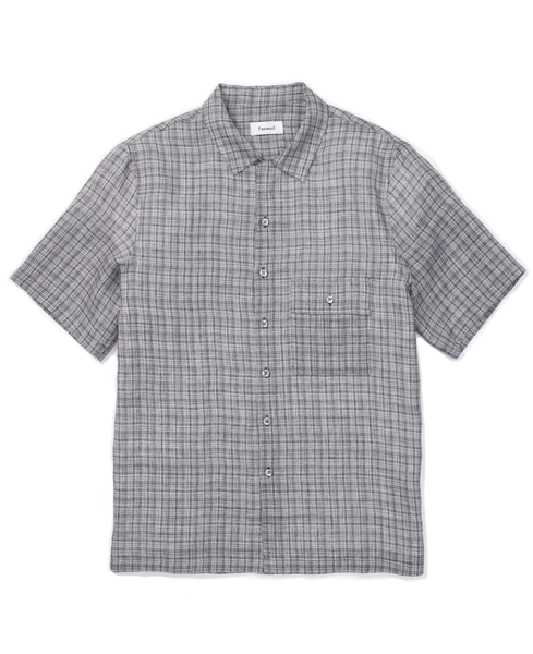 uniform shirt / navy check